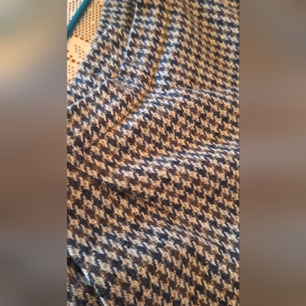 SALE Plaid Countryside Burberrys 100% Wool Long Skirt Made in England Size 2 - Picture 13 of 16